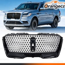 For 2018 2019 2020 Lincoln Navigator Front Upper Grille Grill Sport Gloss Black picture