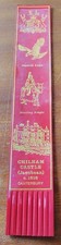 Chilham Castle 🏰 Kent Red Vintage Leather Bookmark MUSTY D78  picture