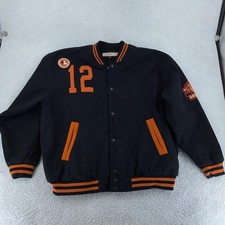 Brooklyn Lions Varsity Bomber Jacket Mens 4XL JC Freeman NFL Football NYC 1950s picture