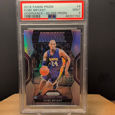 Panini 2018-19 Prizm Dominance Kobe Bryant Lakers #6 Silver Prizm PSA 9 picture
