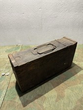 Original WW1 German Mg08/15 Maxim Wood Ammo Can Marked picture
