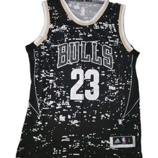 RARE Adidas Michael Jordan Chicago Bulls NBA Luminous Basketball Jersey Size L picture