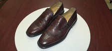 VTG Johnston & Murphy Domani 8637 Burgundy Leather Brogue Oxford Dress Shoes 9.5 picture