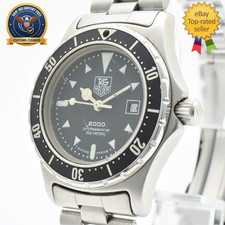 [Exc+5] Vintage TAG Heuer 2000 973.015 200m Black Dial 30mm Quartz Women's Watch picture