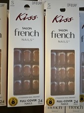 2x~Kiss Salon, French Nails Size~Short~New~ “ Changeless” picture