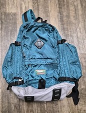 Vintage LL Bean Top Loading Mountain Trek Backpack Large Camping Hiking Teal picture