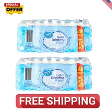 NEW (2 pack) 16.9 Fl. Oz., Great Value Purified Drinking Water, 40 Count`` picture