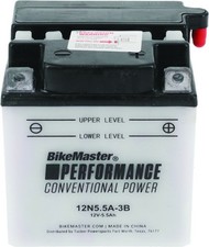 BikeMaster Standard Battery 12N5.5A-3B 44-CCA 12V 781033 RD125/RD250/RD350/RD400 picture