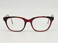 MASUNAGA Eyeglasses Red Black Frame 49-19-145 Made In Japan picture