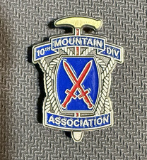 10th Mountain Division Association Military Pin Original Militaria picture