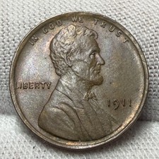 1911 Early Year Lincoln Wheat Cent Penny Uncirculated receive coin pictured 4536 picture