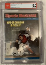 Red Sox vs Yankees 1976 SI PSA 6.0 | Carlton Fisk Lou Piniella FIRST Cover picture