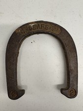Vintage Sears 2-1/2 LB Cast Iron Pitching Horseshoe Heavy Rustic Decor picture