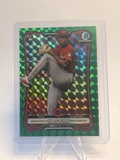 Chase Burns Bowman Chrome Rookie Green Geometric Refractor /99 picture