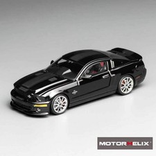 Motorhelix x Greenlight 1/64 Ford Mustang Shelby GT500 Super Snake 2007 Black picture