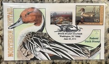 2011 Northern Pintail Federal Duck Stamp– $15 Migratory Bird Stamp & USA 60¢ picture