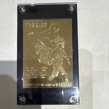 Babe Ruth New York Yankees Commemorative Gold-Tone Plaque/Plate Display Case picture