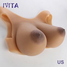 IVITA 11XL 4100g New Design Realistic Full Silicone Breast Forms Lifelike Boobs picture