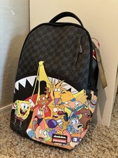Sprayground Nickelodeon Limited Edition Backpack Black/Multicolor Zipper Logo picture