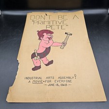 ABC's Of Hand Tools General Motors Primitive Pete 1943 Disney Poster picture