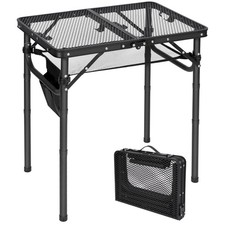 Small Folding Grill Table Portable Charcoal Cart Lightweight Adjustable 3 picture