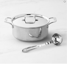 All-Clad D5® Polished Stainless-Steel Ultimate Soup Pot with Ladle, 6-Qt picture