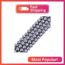 GEM-Inside 8mm AAA Grade Polished Smooth Silver Gray Shine Terahertz Spacer Bead picture