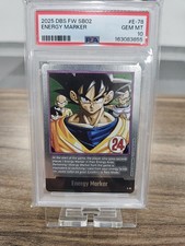 2025 DRAGON BALL ENGLISH MANGA BOOSTER 02 E-78 ENERGY MARKER PSA 10 SILVER picture