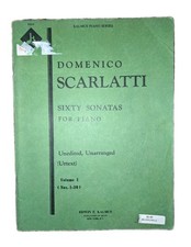 Vintage Domenico Scarlatti 60 Sonatas 1-30 Piano Unedited Vol I Kalmus Urtext picture