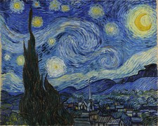 Hand-painted Oil Painting Vincent van Gogh - Starry Night picture