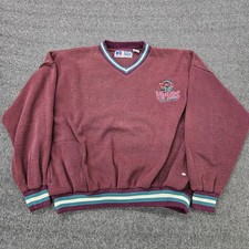 Vintage Detroit Vipers Sweatshirt Mens XL Red IHL Hockey Russell Athletic 90s picture