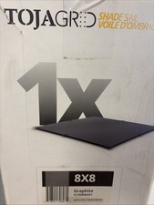NEW Toja Grid 8x8 Pergola Shade Sail Top Canopy Graphite Grey G130808GR1 picture