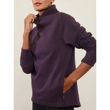 Athleta Cozy Karma Twist Neck Sweatshirt Size M picture