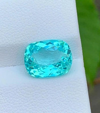10.20 Ct Natural Cushion Rare Paraiba Bluish Green Tourmaline Certified Gemstone picture