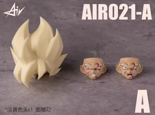 AIR custom 1/12 shf LSSJ Goku head sculpt AIR021-A-B-C（ No Figure） picture