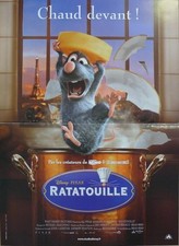 RATATOUILLE - DISNEY / PIXAR / EIFFEL TOWER FOOD - ORIGINAL FRENCH MOVIE POSTER picture