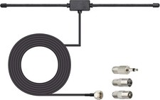 Bingfu FM Radio Dipole Antenna for Stereo Receiver Indoor Pioneer Onkyo Black  picture