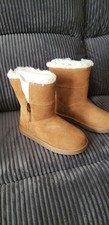 koolaburra by ugg boots kids size 3 k aribel short chesnut picture
