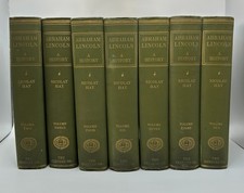 Abraham Lincoln A History Hay Nicolay 1890 First Edition 7 Vol. Incomplete Set picture
