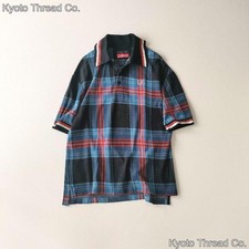 Fred Perry Charles Jeffrey Loverboy Tartan Oversized Polo S picture