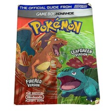 Official Nintendo Pokemon FireRed LeafGreen Strategy Guide GBA w/ Combat Chart picture