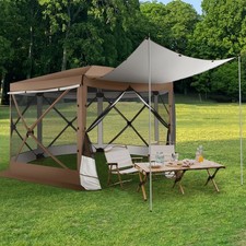 8x8FT~12x12FT Pop up Gazebo Screen House Tent for Camping, Outdoor Hub Tent picture