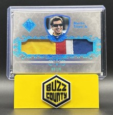 2012 Press Pass Total Memorabilia - Single Swatch Martin Truex Jr. MEM Blue /10 picture