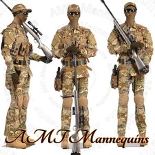 Male Skinton Heavy Duty Full Body Mannequin w. Flexible Posable Arms+ Metal Base picture