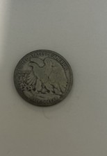 1944 D Liberty Walking Silver Half Dollar Fine 50 Cent Coin picture