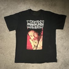 Vintage Marilyn Manson 1994 I Am The God Of F**k Size M Black T Shirt picture