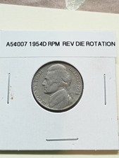1954 D Jefferson Nickel - RPM Error RPM-001 D/D  picture