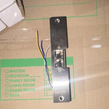 Satin Silver Metal Electric Strike Door Lock Release 12V/24V AC/DC picture