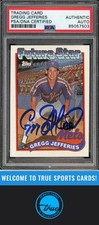 1989 Topps #233 Gregg Jefferies Rookie Auto PSA Authentic picture