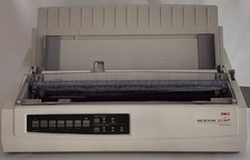 Oki 321 Turbo -2YR WARR- Printer-New USB Cable, Ribbon-  picture